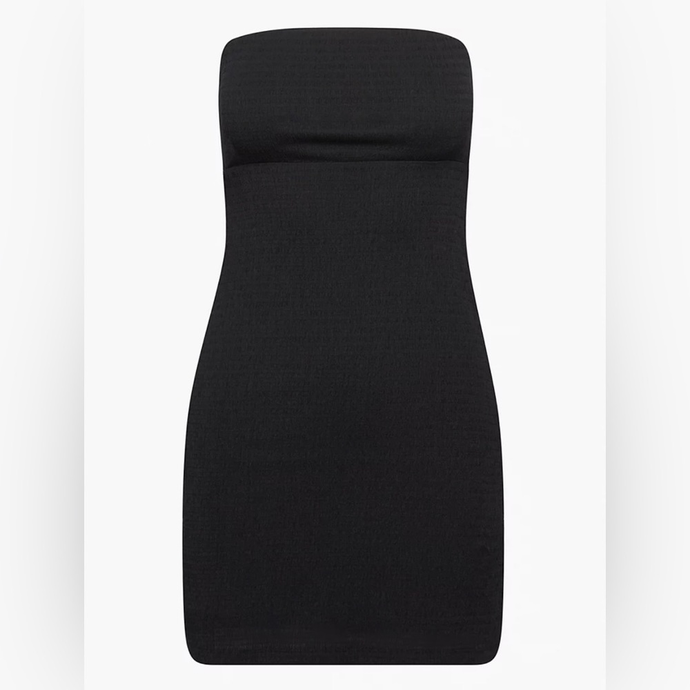 Wilfred Attention little texture Strapless Black Dress - Picture 2 of 9